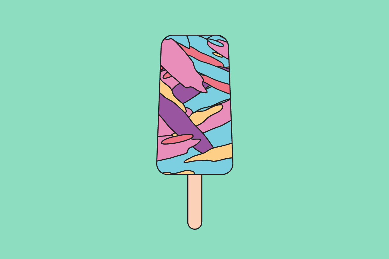 some laid back pastel vibes for average rap bands album.