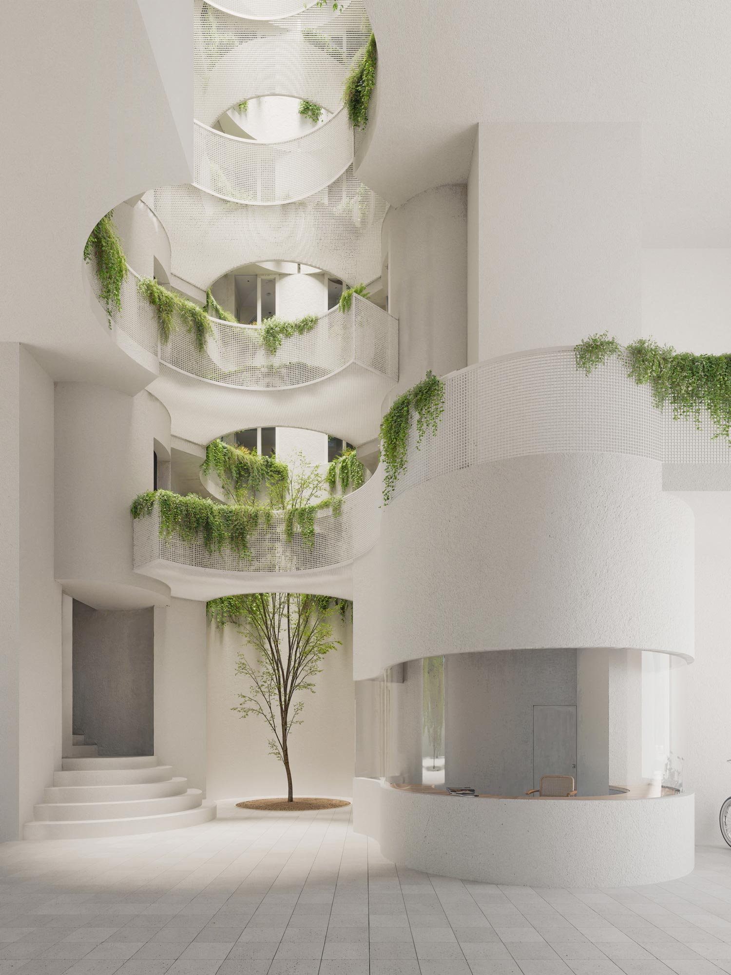 RROC - 20 Unit Social Housing in Barcelona - Studio PERF