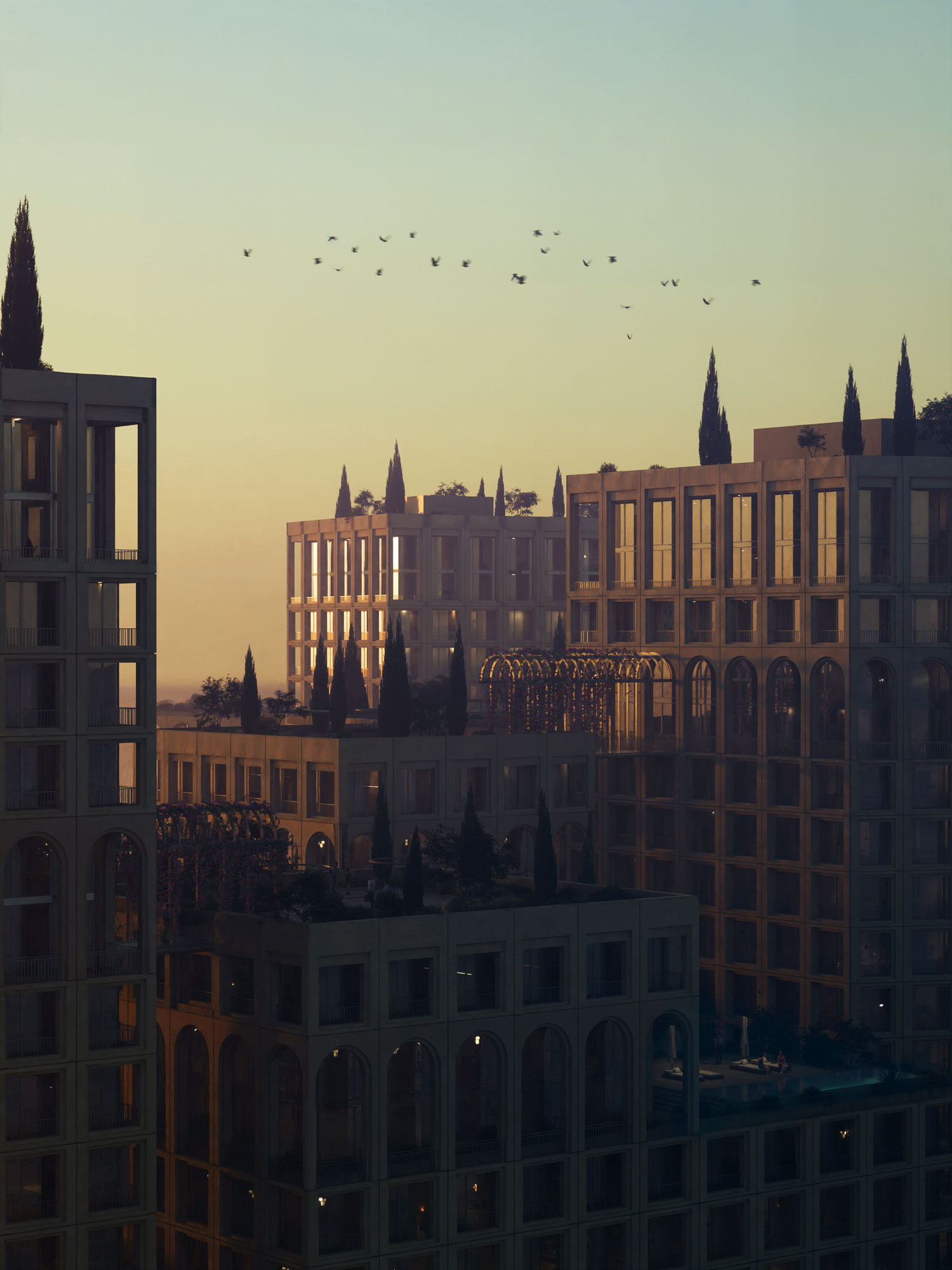 MIRA – Mixed Use Building in Middle East – Studio PERF