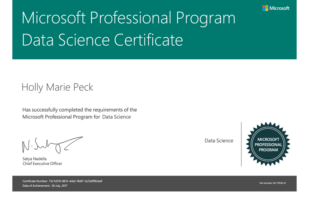 MICROSOFT DATA SCIENCE CERT visual data 3